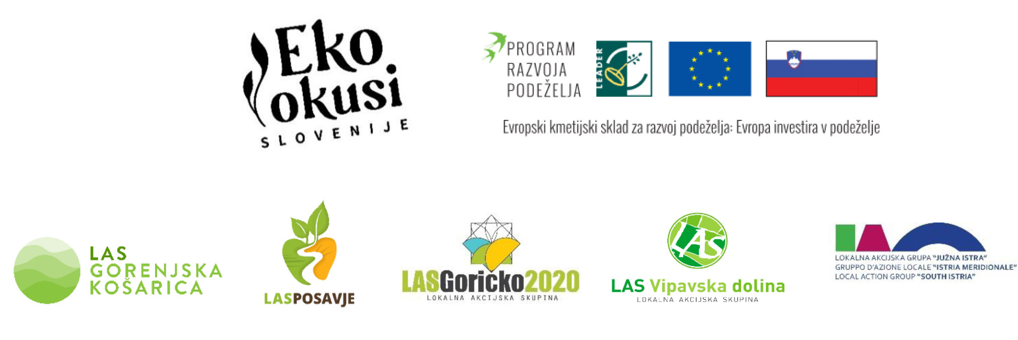 LAS EKO Okusi Slovenije, projekt financira Evropski kmetijski sklad za razvoj podeželja